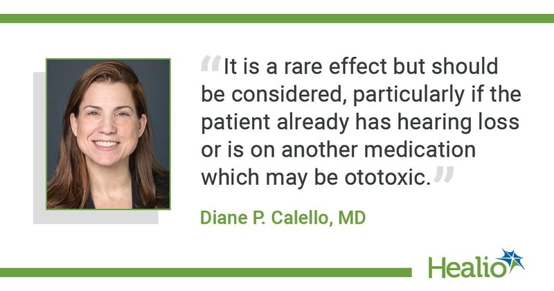 Quote from Calello on opioids and hearing loss