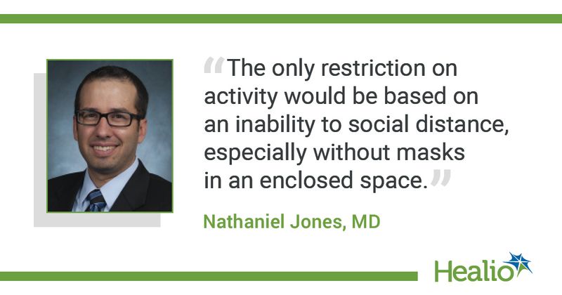 Quote from Jones on activity restrictions in COVID-19