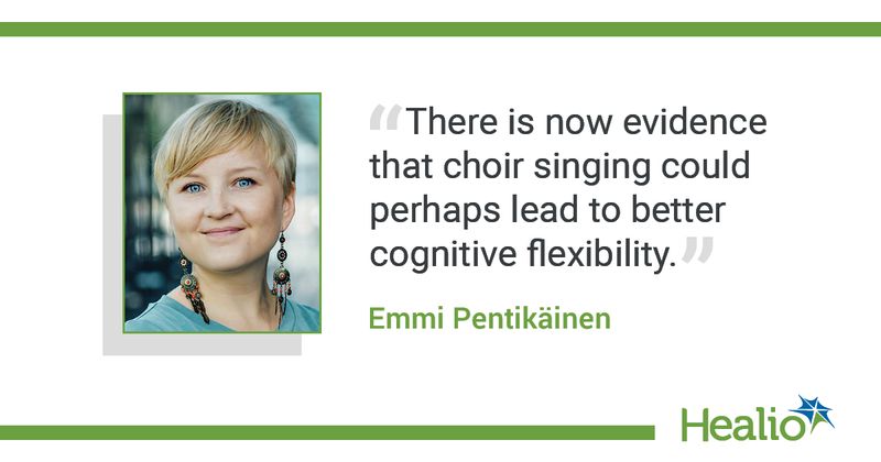 Quote on choir singing and cognitive flexibility