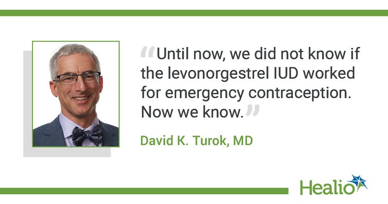 Quote from Turok on IUD as emergency contraceptive