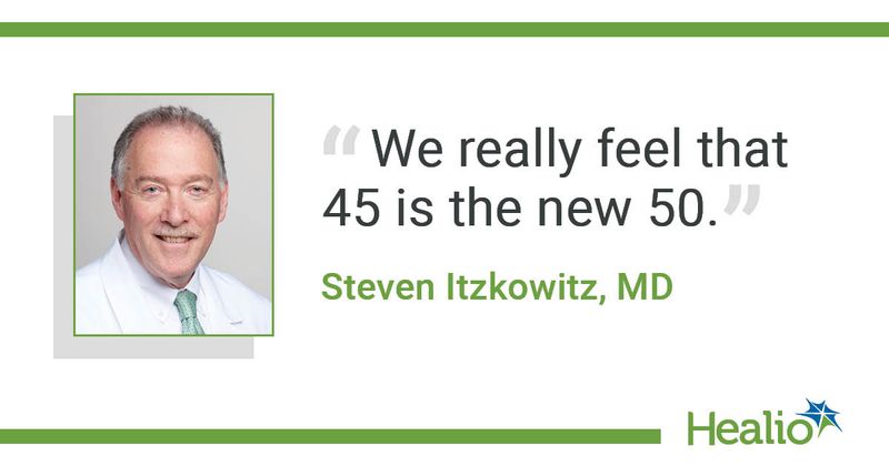 "We really feel that 45 is the new 50." Steven Itzkowitz, MD