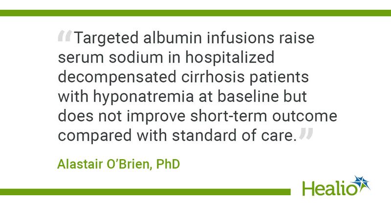 Targeted albumin infusions 