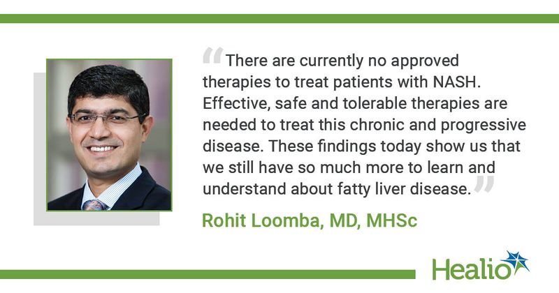 “There are currently no approved therapies to treat patients with NASH. Effective, safe and tolerable therapies are needed to treat this chronic and progressive disease. These findings today show us that we still have so much more to learn and understand about fatty liver disease.” Rohit Loomba, MD, MHSc