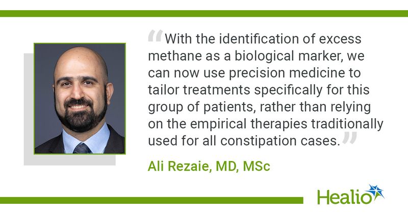 “With the identification of excess methane as a biological marker, we can now use precision medicine to tailor treatments specifically for this group of patients, rather than relying on the empirical therapies traditionally used for all constipation cases.” Ali Rezaie, MD, MSc