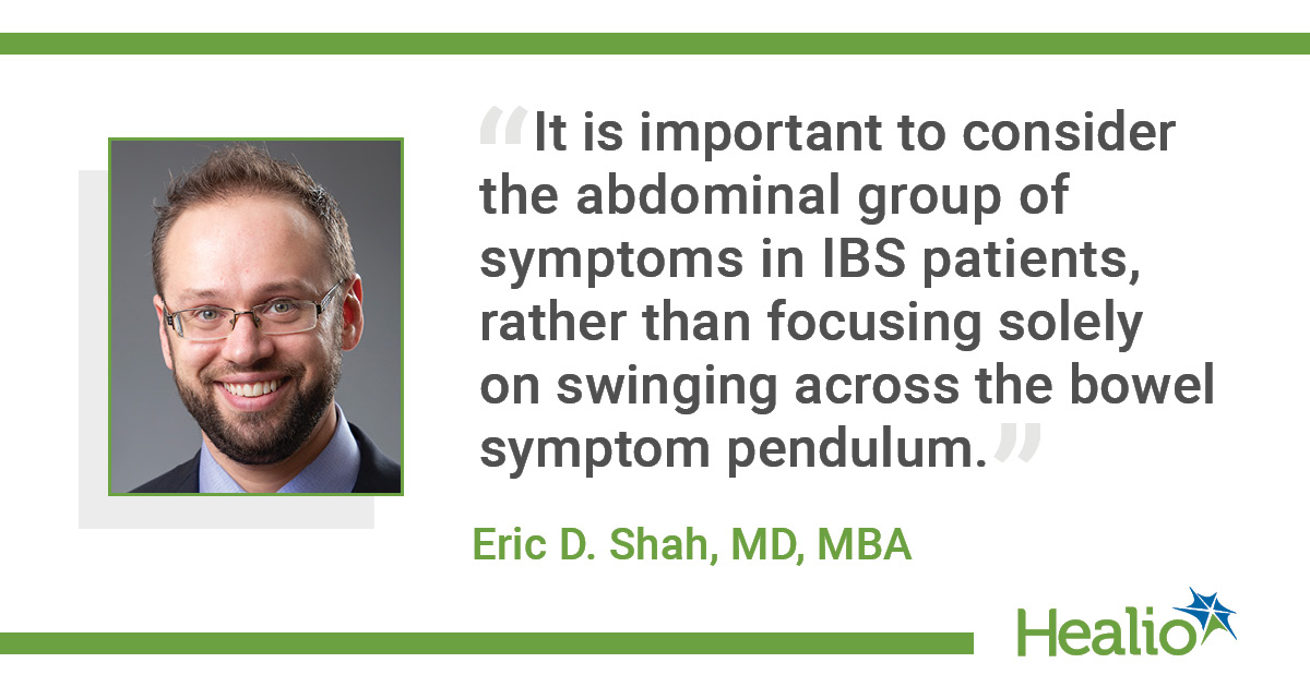 Infographic on abdominal pain in IBS