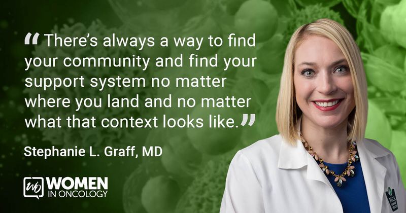 “There’s always a way to find your community and find your support system no matter where you land and no matter what that context looks like.” - Stephanie L. Graff, MD