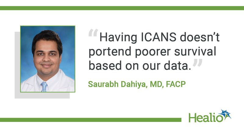 Saurabh Dahiya, MD, FACP, assistant professor of medicine and director of cellular therapy in leukemia/lymphoma at University of Maryland Marlene and Stewart Greenebaum Comprehensive Cancer Center.