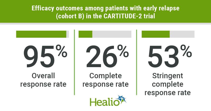 Response rates in cohort B.