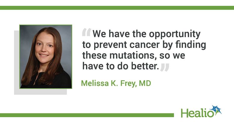 Infographic with quote from Melissa K. Frey, MD