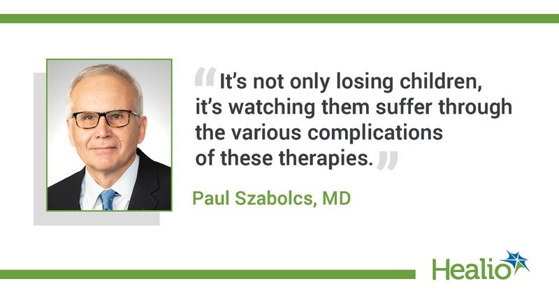 Paul Szabolcs, MD, division director of bone marrow transplantation and cellular therapies at UPMC Children’s Hospital.