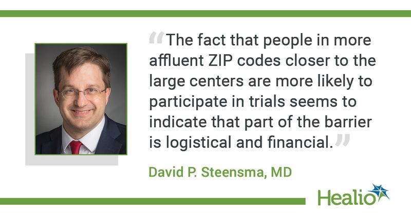 David P. Steensma, MD, associate professor of medicine at Harvard Medical School and Edward P. Evans chair in MDS research at Dana-Farber Cancer Institute.