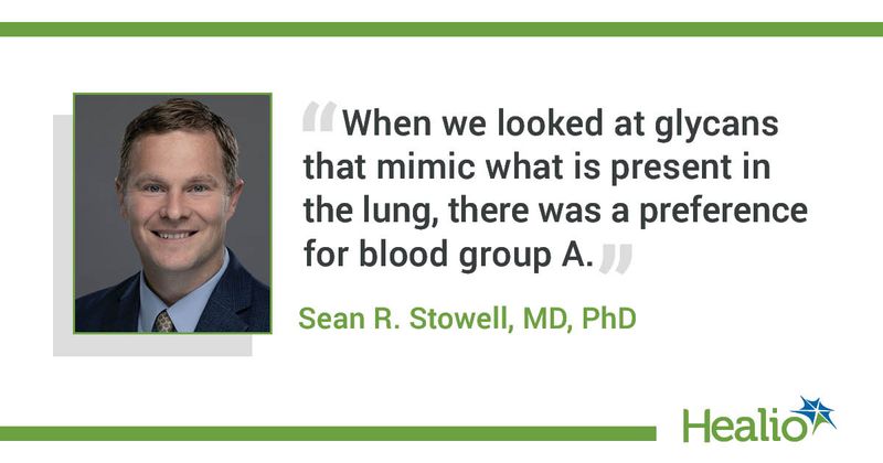 Sean R. Stowell, MD, PhD, associate professor of pathology at Brigham and Women’s Hospital