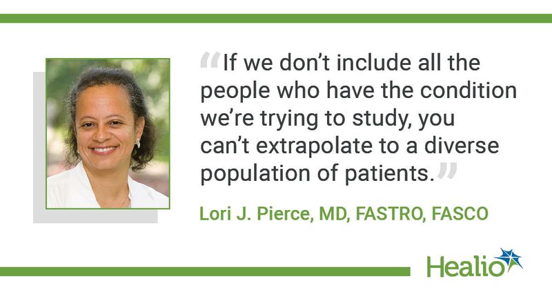 Lori J. Pierce, MD, FASTRO, FASCO, steering group co-chair and chair of ASCO’s board of directors