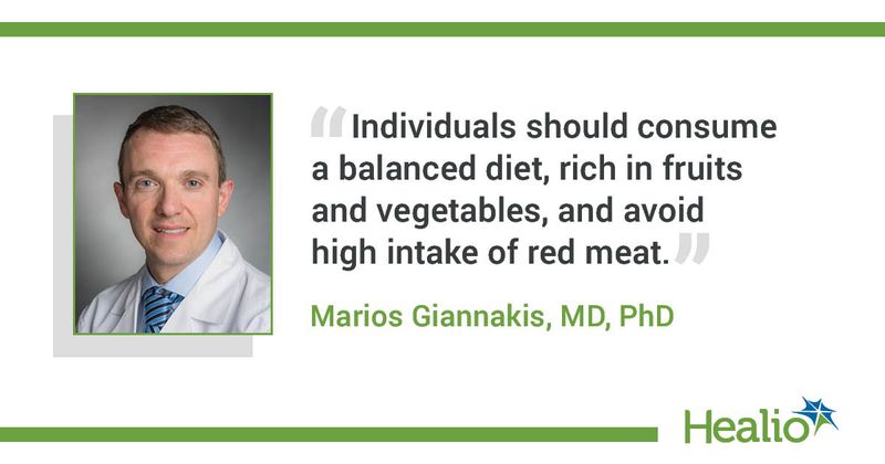 Marios Giannakis, MD, PhD, oncologist at Dana-Farber Cancer Institute and assistant professor of medicine at Harvard Medical School