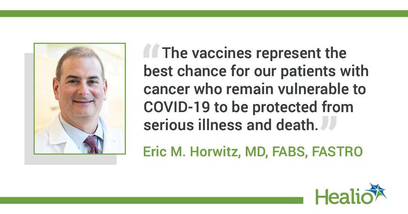 Quote from Eric M. Horwitz, MD, FABS, FASTRO.