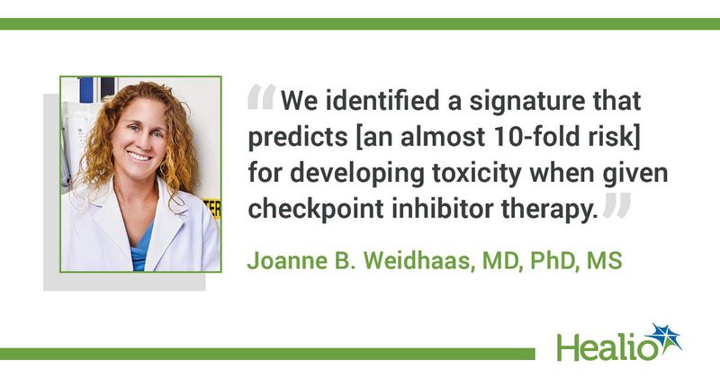 Quote from Joanne B. Weidhaas, MD, PhD, MS.