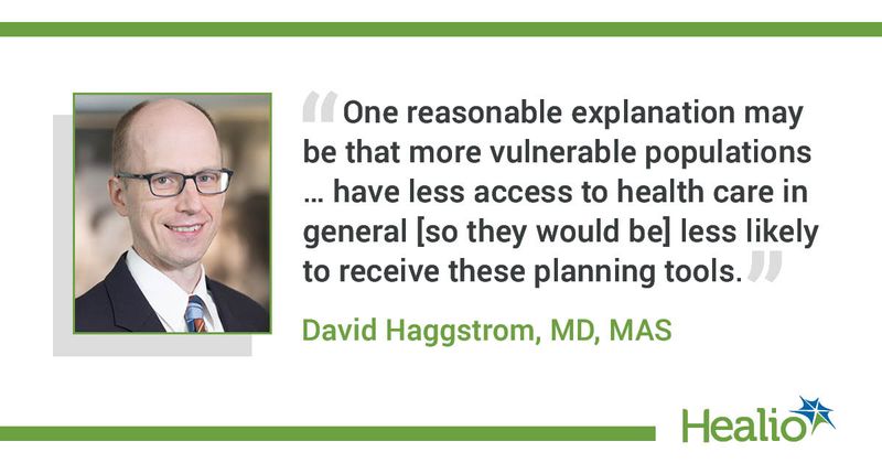 Quote by David Haggstrom, MD, MAS.