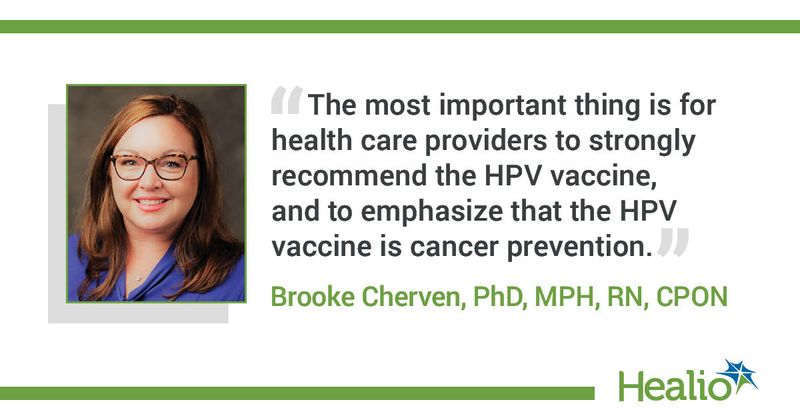 Quote from Brooke Cherven, PhD, MPH, RN, CPON