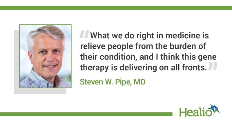 Graphic with quote from Steven W. Pipe, MD