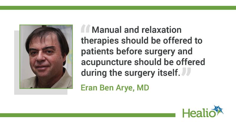 quote from Eran Ben Arye, MD