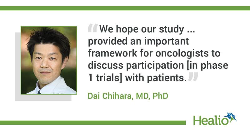 Quote from Dai Chihara, MD, PhD