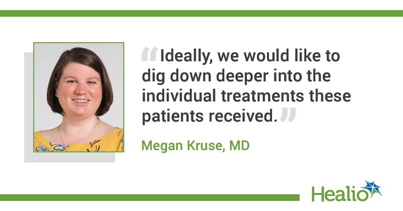 Quote and headshot of Megan Kruse, MD