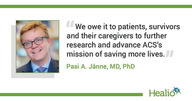 Graphic with quote from Pasi A. Janne, MD, PhD