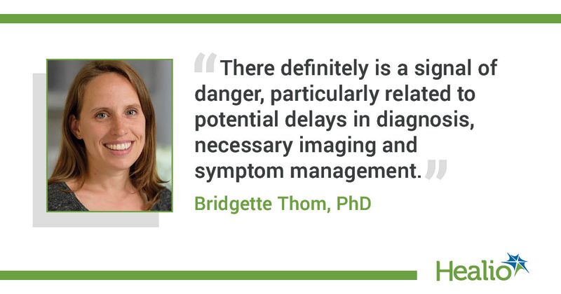 Quote from Bridgette Thom, PhD 