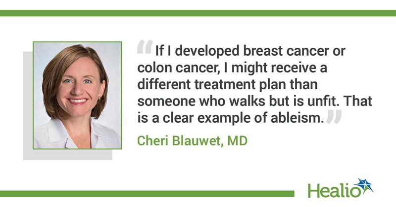 Quote from Cheri Blauwet, MD