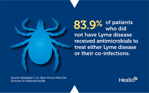 Infographic about Lyme disease and antibiotic use