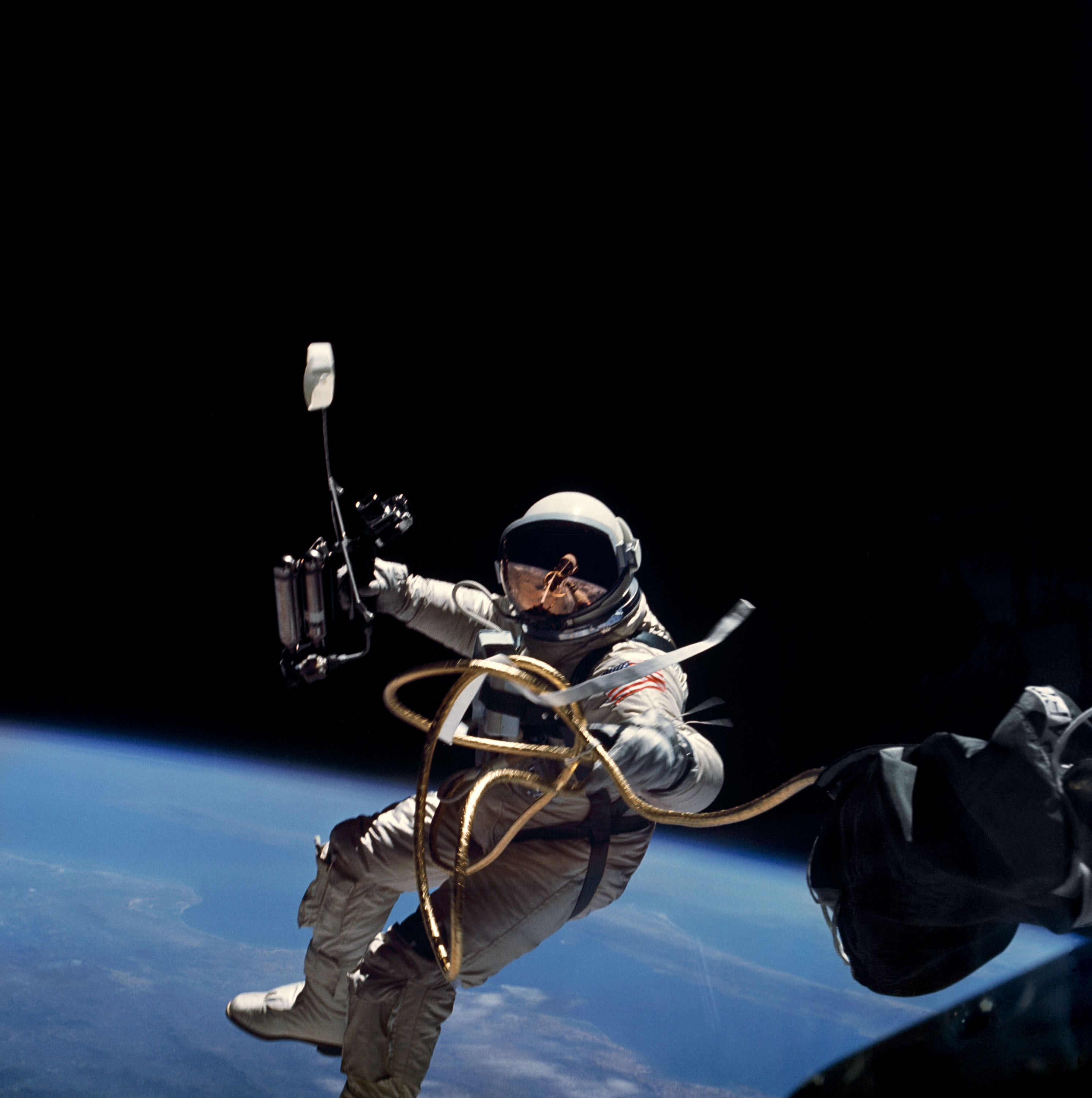 Photo of an astronaut in space