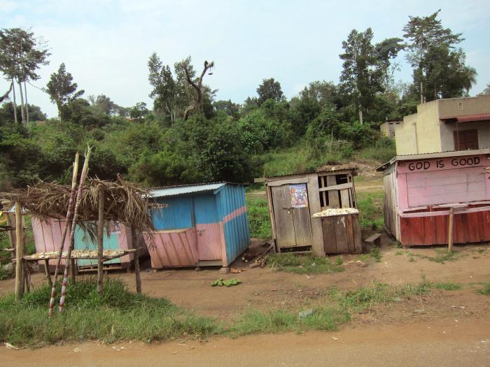 A photo of a Ugandan village