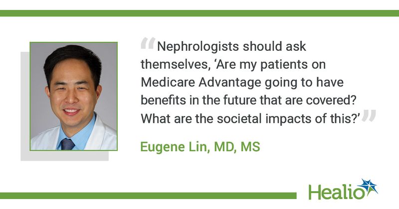 Infographic showing quote from Eugene Lin, MD, MS