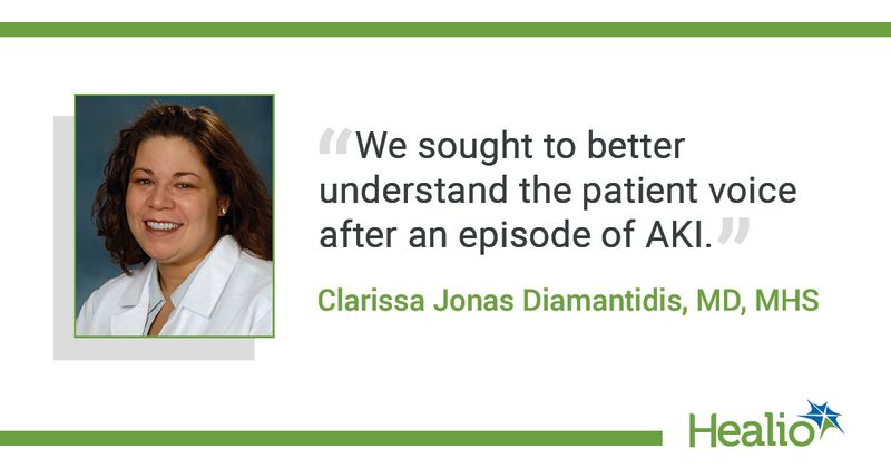 Clarissa Jonas Diamantidis, MD, MHS, an associate professor of medicine in the divisions of general internal medicine and nephrology in the department of population health sciences at Duke University School of Medicine.