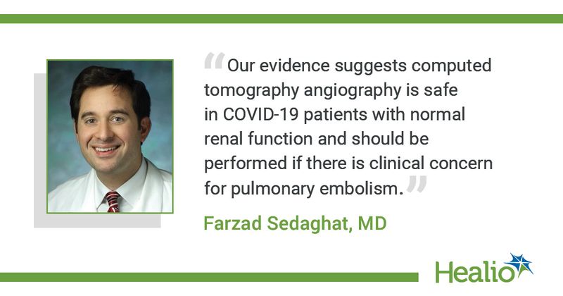 Quote from Farzad Sedaghat, MD