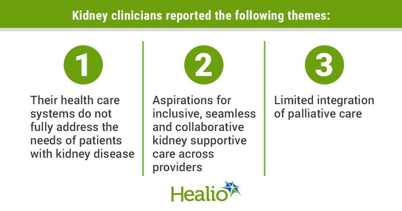 Infographic showing report by kidney clinicians