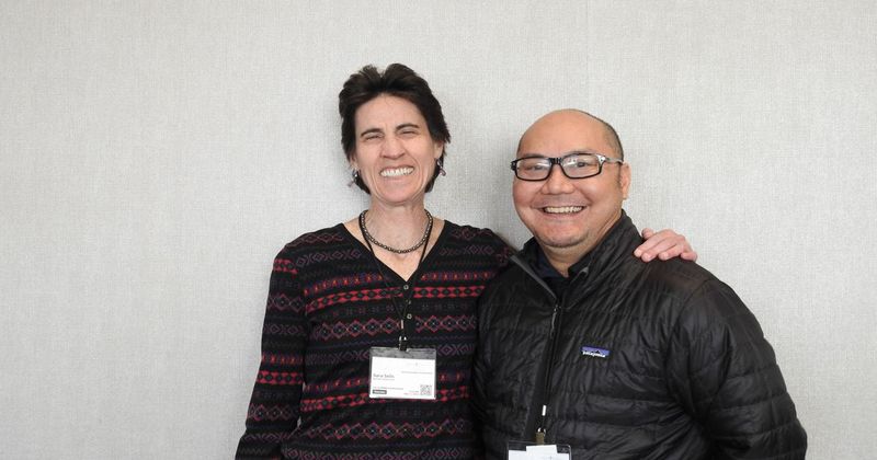 Sara Selis (left) and John Cabaluna (right)