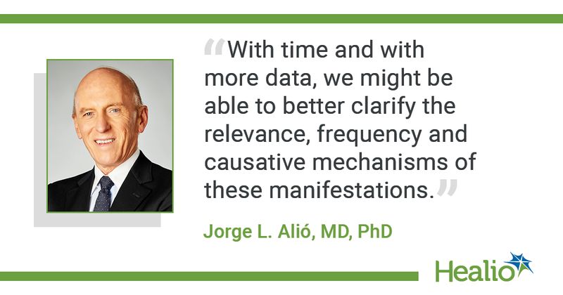 Quote and headshot, "With time and with more data, we might be able to better clarify the relevance, frequency and causative mechanisms of these manifestations."