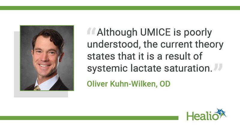 “Although UMICE is poorly understood, the current theory states that it is a result of systemic lactate saturation.” Oliver Kuhn-Wilken, OD