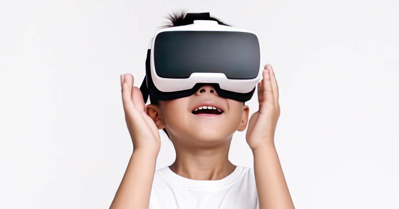 Child using VR