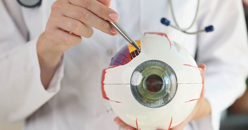 model of an eye