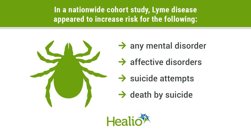 infographic with image of tick