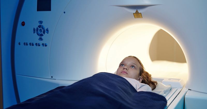 Child in an MRI