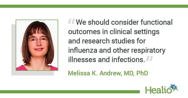 Melissa K. Andrew, MD, PhD, quote.