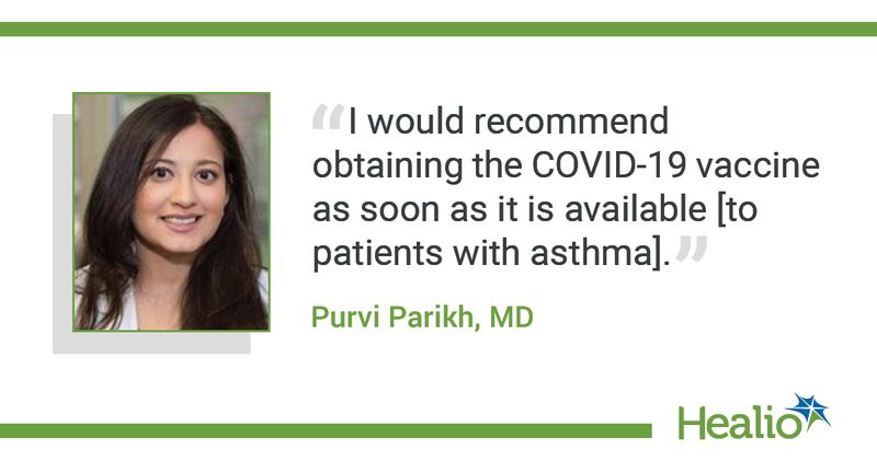 Purvi Parikh, MD, quote.