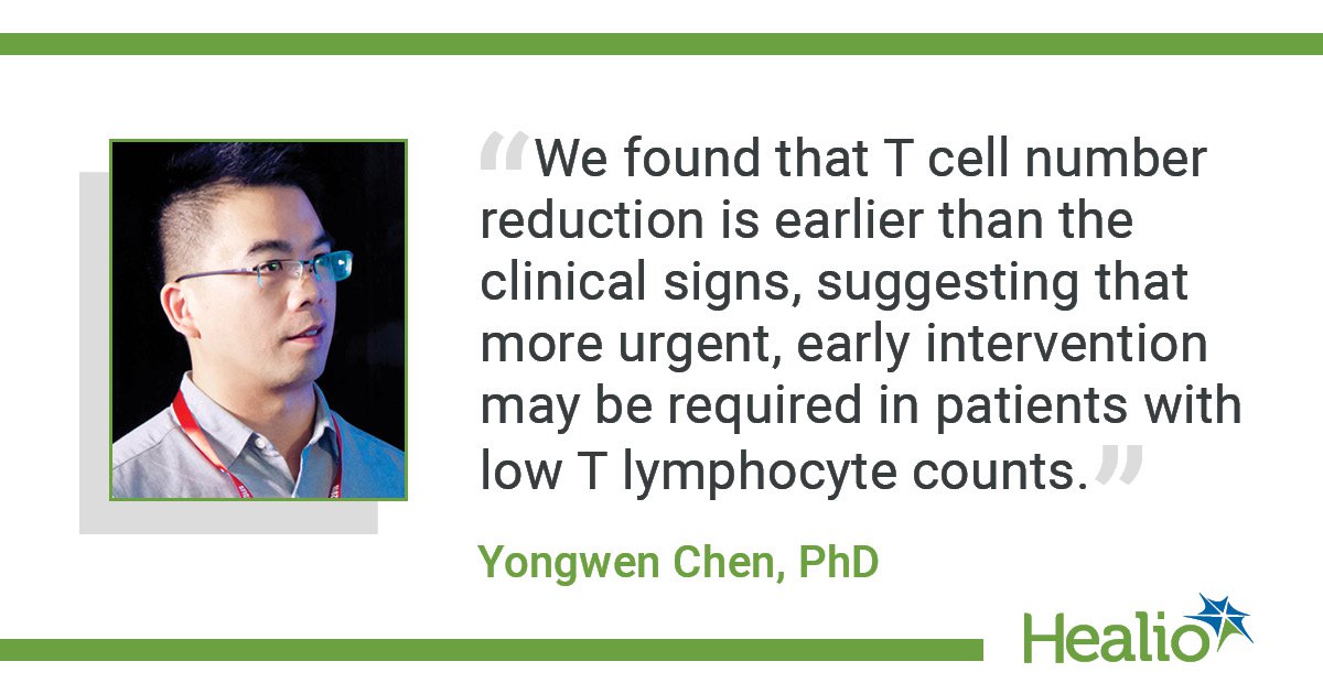 Uncontrolled cytokine release, also known as cytokine storm, may prompt the depletion and exhaustion of T cells observed among patients with COVID-19