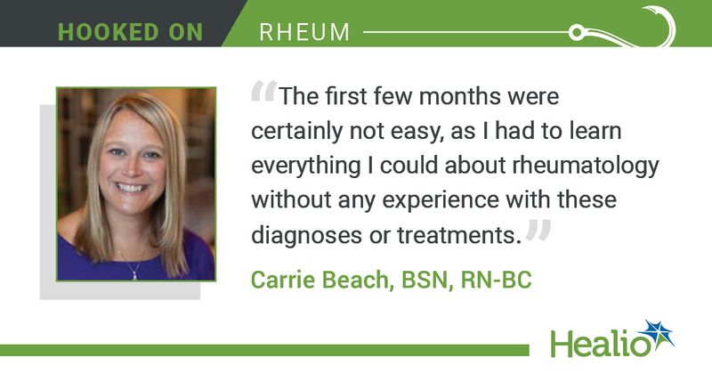 Hooked on rheum header and quote