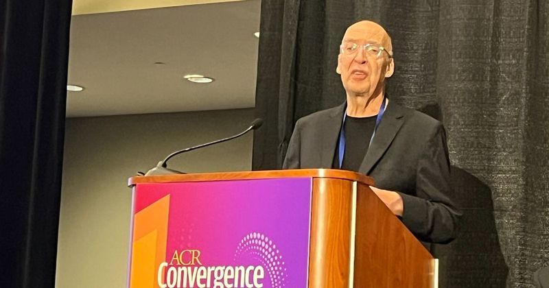 Leonard H. Calabrese, DO, speaks at ACR Convergence 2024.