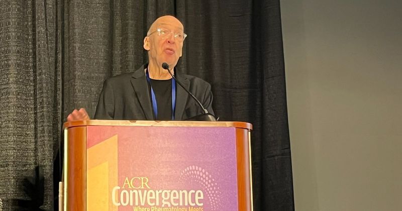 Leonard H. Calabrese, DO, speaks at ACR Convergence 2024.