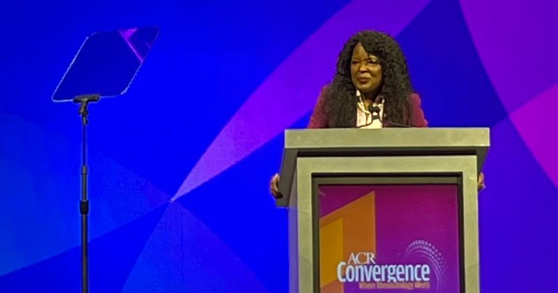 Deborah Dyett Desir, MD, speaks at ACR Convergence 2024.